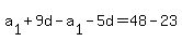 a%5B1%5D%2B9d-a%5B1%5D-5d=48-23