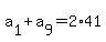 a%5B1%5D%2Ba%5B9%5D=2%2A41