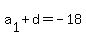 a%5B1%5D%2Bd=-18