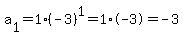 a%5B1%5D=1%2A%28-3%29%5E1=1%2A-3=-3