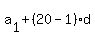 a%5B1%5D+%2B+%2820-1%29%2Ad