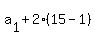a%5B1%5D+%2B+2%2A%2815-1%29