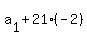 a%5B1%5D+%2B+21%2A%28-2%29