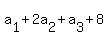 a%5B1%5D+%2B+2a%5B2%5D+%2B+a%5B3%5D+%2B+8