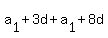 a%5B1%5D+%2B+3d+%2B+a%5B1%5D%2B8d