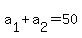 a%5B1%5D+%2B+a%5B2%5D+=+50