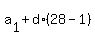 a%5B1%5D+%2B+d%2A%2828-1%29