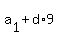 a%5B1%5D+%2B+d%2A9