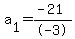 a%5B1%5D+=+%28-+21%29%2F-+3