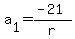 a%5B1%5D+=+%28-+21%29%2Fr+