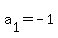 a%5B1%5D+=+-1