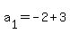 a%5B1%5D+=+-2+%2B+3+
