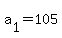 a%5B1%5D+=+105