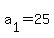 a%5B1%5D+=+25