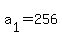 a%5B1%5D+=+256