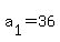 a%5B1%5D+=+36