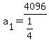 a%5B1%5D+=+4096%2F%281%2F4%29