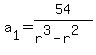 a%5B1%5D+=+54%2F%28r%5E3+-+r%5E2%29