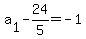 a%5B1%5D+-24%2F5+=-1