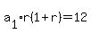 a%5B1%5Dr%281%2Br%29+=+12