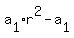 a%5B1%5Dr%5E2+-+a%5B1%5D