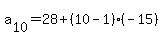 a%5B10%5D=28%2B%2810-1%29%28-15%29