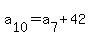 a%5B10%5D=a%5B7%5D%2B42