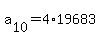 a%5B10%5D+=+4%2A19683