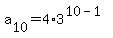 a%5B10%5D+=+4%2A3%5E%2810-1%29