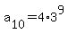 a%5B10%5D+=+4%2A3%5E9