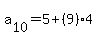 a%5B10%5D+=+5+%2B+%289%294