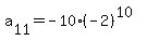 a%5B11%5D+=+-10%2A%28-2%29%5E%2810%29