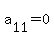 a%5B11%5D+=+0