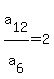 a%5B12%5D%2Fa%5B6%5D+=+2