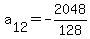 a%5B12%5D+=+-2048%2F128