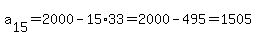 a%5B15%5D=2000-15%2A33=2000-495=1505