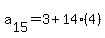 a%5B15%5D+=+3+%2B+14%284%29