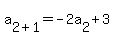 a%5B2%2B1%5D+=+-2a%5B2%5D%2B3