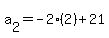 a%5B2%5D=-2%282%29%2B21