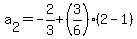 a%5B2%5D=-2%2F3%2B%283%2F6%29%282-1%29