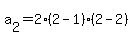 a%5B2%5D=2%282-1%29%282-2%29