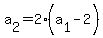 a%5B2%5D=2%28a%5B1%5D-2%29