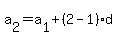 a%5B2%5D=a%5B1%5D%2B%282-1%29d