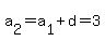a%5B2%5D=a%5B1%5D%2Bd=3