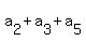 a%5B2%5D+%2B+a%5B3%5D+%2B+a%5B5%5D