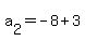 a%5B2%5D+=+-8%2B3