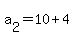 a%5B2%5D+=+10+%2B+4