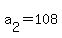 a%5B2%5D+=+108