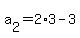 a%5B2%5D+=+2%2A3-3