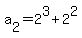 a%5B2%5D+=+2%5E3%2B2%5E2